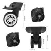Luggage Wheels, 1Pair Swivel Suitcase Caster Wheels Outdoor Mute Double