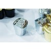 Silver Mountain Water Perfume Bottle Cap. Silver Round Plastic Cap.
