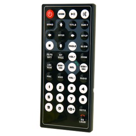 Replacement Remote Control for Dual Axxera Jensen Electronics Car Audio Digital Media Receivers Remote Control XDVD276BT XDVD279BT XNAV267BT DV526BT XDVD210 XDVD1175 XDVD770BT XDVD600 DV516BT