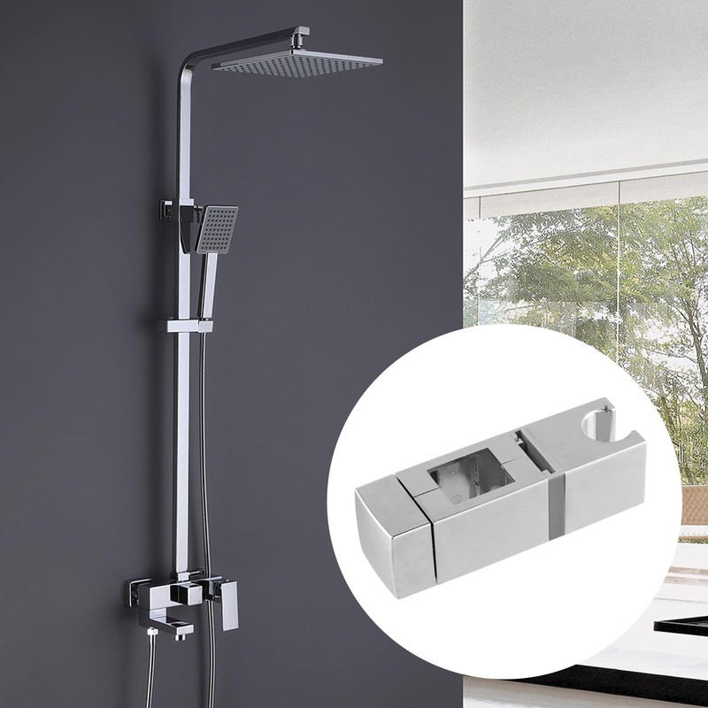 Nivofu Handheld Showers Holder, Square Slider Bar Holder, with 4