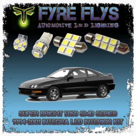 FYRE FLYS White LED interior lights package kit for 1994-2001 Integra6 pcs 5050 series SMD