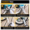 Bike Training Wheels for 18/20/22 Inch Bike, Metal Construction, Universal