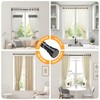 Fvonzn Adjustable Tension Rod 30-64 Inch - Black No-Drill Curtain