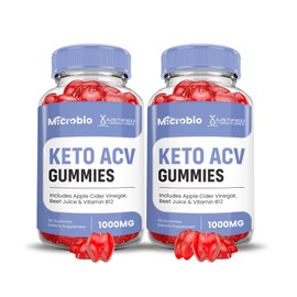 Justified Laboratories (2 Pack Microbio Keto ACV Gummies Advanced Formula 1000MG Micro Bio Keto Gummies Apple Cider Vinegar Formulated with Pomegranate Beet Juice Powder B12 Vegan Non GMO120 Gummys