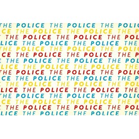 The Police - Colorful Band Logos - Set of Two Matching Postcards