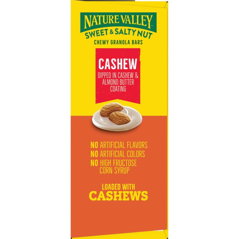 Nature Valley Sweet and Salty Nut Granola Bars, Cashew, 15