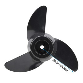 Propellers Electric Motor, Plastic Three Bladed Propeller 28LBS 36LBS 46LBS Trolling Motor, Thicken Plastic Electric Outboard Engines Accessories for Marine Boat