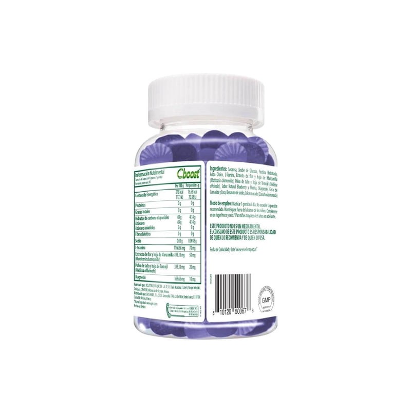 Suplemento alimenticio Grisi Cboost Magnesio+ L-Teanina+ Manzanilla 90 gomitas de