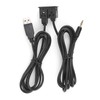 3.5mm AUX Extension Cable Adapter Flush Mount USB Port Headphone