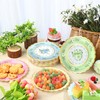 Fairooth 48 PCS Floral Paper Plates Disposable Tea Party Plates