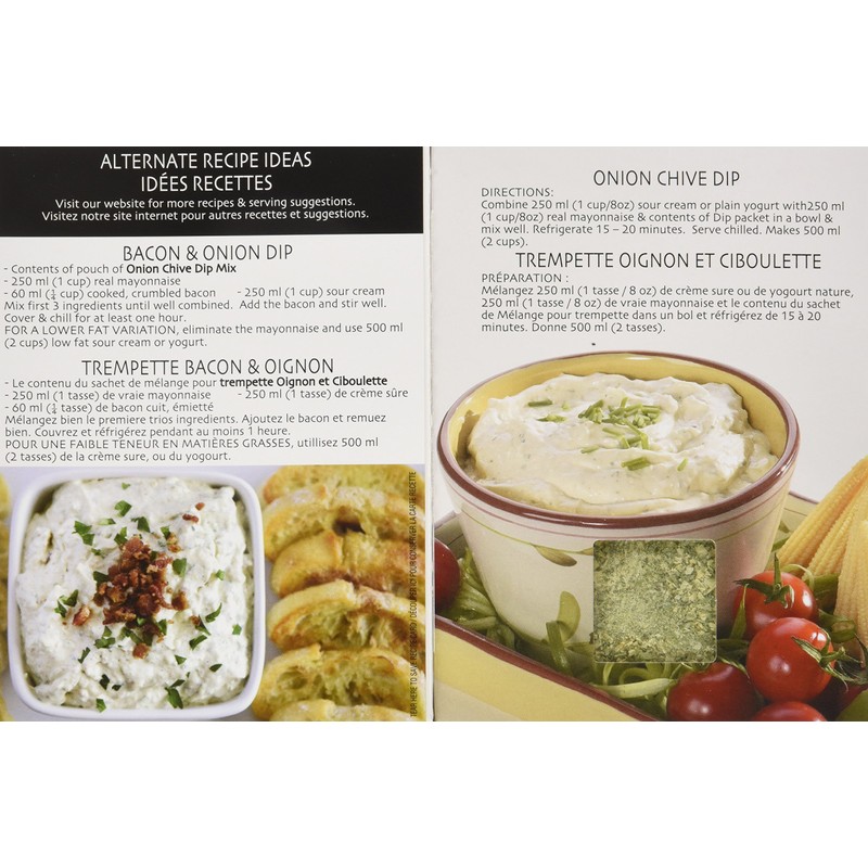 Gourmet du Village Dip Recipe Box Onion Chive, 18 Gram