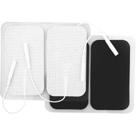 Lotfancy TENS Unit Electrode Pads, 40Pcs 2" X 3.5" TENS Unit Replacement Pads, L