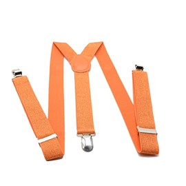 Aries Boutique (Orange) Rhinestone Elastic Braces Orange Straps for Costumes Unisex, orange