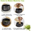 METOY Matcha Whisk Set, 4pcs Japanese Tea Set,Matcha Whisk,Traditional Scoop,