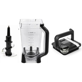 Replacement Pitcher, Lid and Blade - Includes Large Pitcher, lid and Stainless Steel Extraction Blade -Comaptible with Ninja Blenders BL770 BL771 BL773 BL660 BL740 BL780