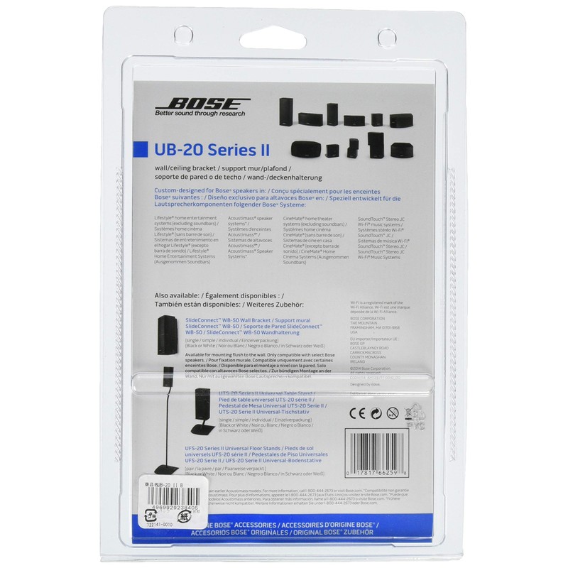 Bose UB-20 Series II wall/ceiling bracket Speaker Bracket, Black