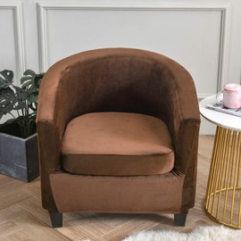 CHNSHOME Armchair Throws, Set of 2, Stretch Club Chair Covers, 1 Seater Armchair Cover, Tullsta Bar Chair Cover, Cocktail Chair Cover