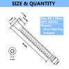 M5 x 30mm Confirmat Screws Black 100 PCs, Hex Socket