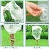 3 Pcs Plant Barrier Net Mesh,Garden Net with Drawstring, Bird