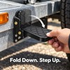2-Pack Folding Truck Bed Steps with Anti-Slip Rubber Pads, 440