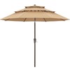 ABCCANOPY 11Ft 3 Tiers Market Umbrella, Outdoor Table Umbrella for