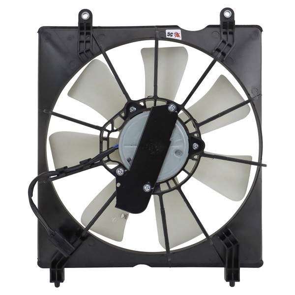 TRQ A/C Condenser Cooling Fan Assembly Compatible with 2015-2020 Acura
