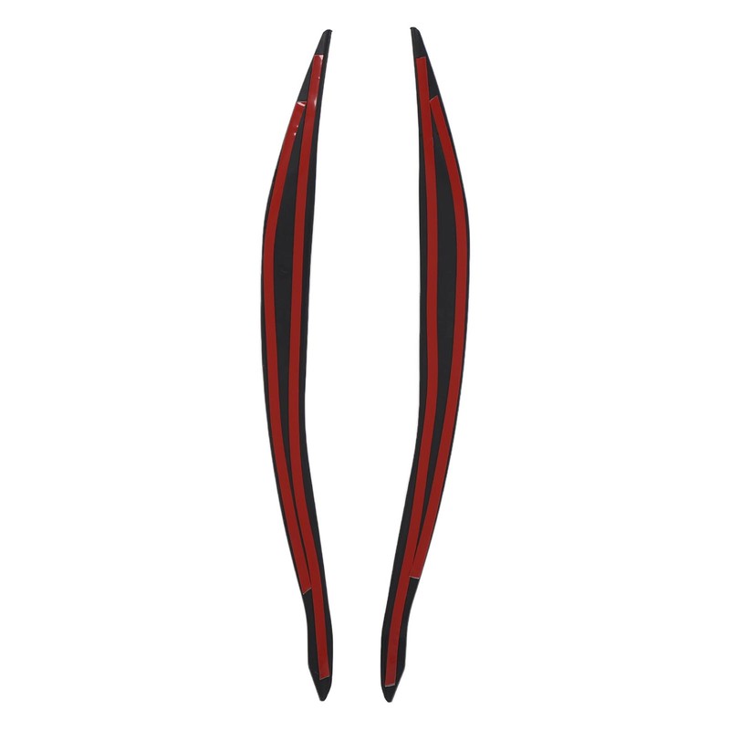 Front Headlight Eyebrow Cover ABS Black Front Headlight Lamp Eyebrow