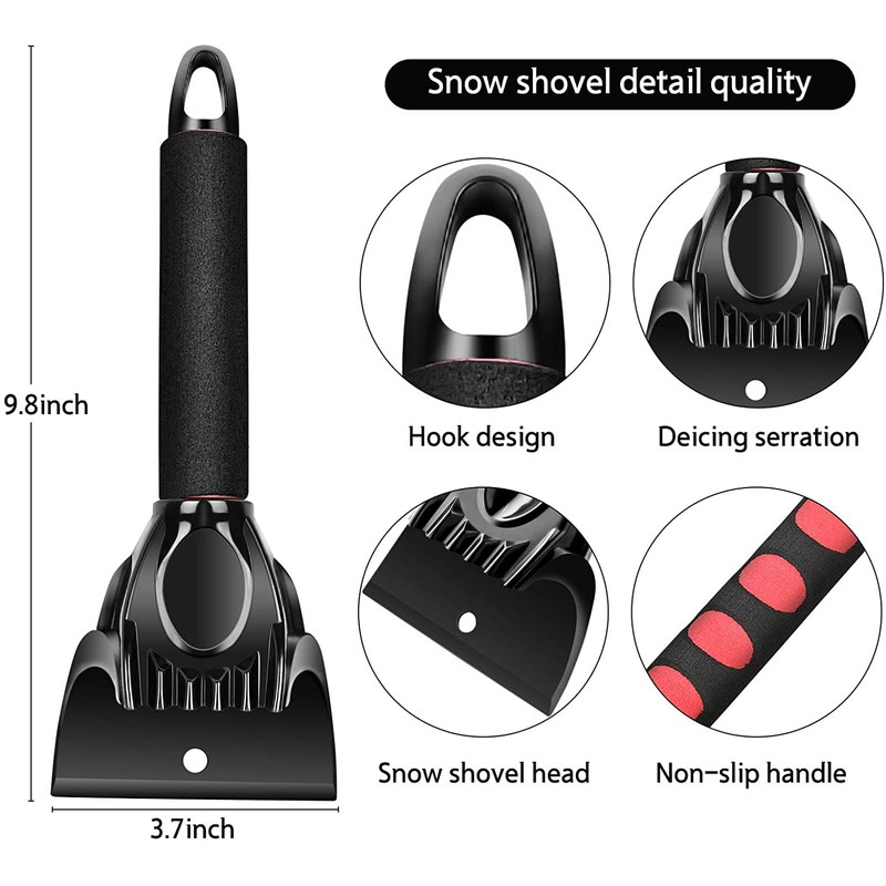 ESTOVE Car Ice Scraper, Snow Scraper Tool with Warm &