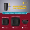 Teivio 40-piece Plastic Wheat Straw Square Dinnerware Set,Service for10, Unbreakable