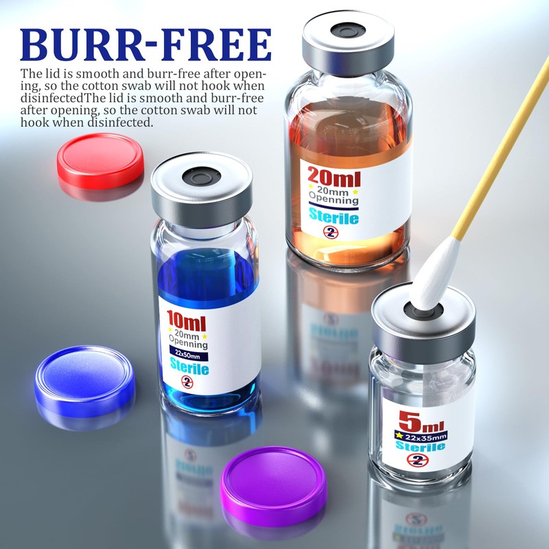 Sterile Empty Vial,Sterile Glass Vials, with Self-Healing Injection Port and