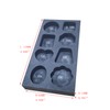 OTOOLWORLD 8 in 1 Graphite Casting Ingot Mold Metal Refining