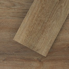 Mysflosy Self-Adhesive Vinyl Flooring Plank, 36 Pack - 6 x 36 inch, Natural Wood Grain Peel and Stick Flooring Waterproof for DIY Installation, Cover 54 Sq. Ft, Almond Brown Oak