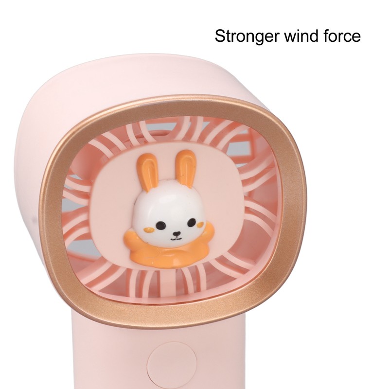 Hand Fan 3 Gear Adjustable USB Charging Cute Mini Handheld