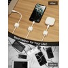 8 Pack Magnetic Cable Clips, Phone Cord Holder for Nightstand,