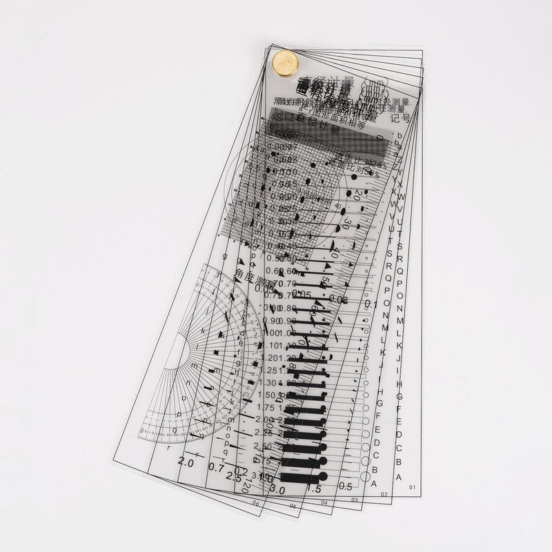 QUARKZMAN High Precision SEC Size Estimation Chart 120 m Transparency