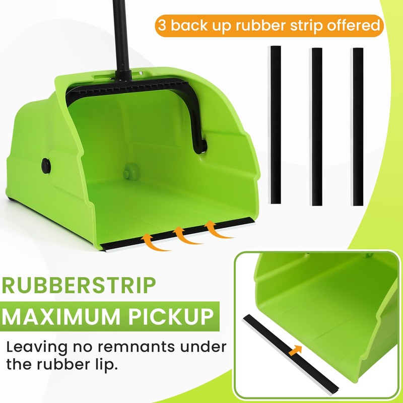 (3PK) Commercial Jumbo Heavy Duty Stand Up Debris Pan, Large