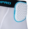 Champro Bull Rush 7-Pad Girdle Adult 3XL White, Optic Blue