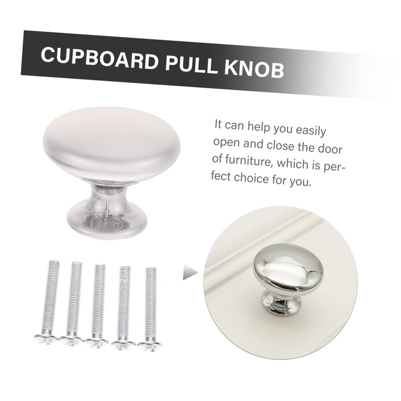 OSALADI Stylish 30pcs Brushed Metal Knobs Replacement Handles for Cabinet