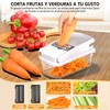 Rallador Corto 15 en 1 para Frutas y Verduras