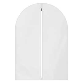 Namvo Garment Bags, 5 Pack 31inch Breathable Suit Bag Covers with Zip PEVA Clothes Cover Bags Coat Garment Bags Waterproof Moth Proof Dress Cover Bags for Wardrobe Storage White