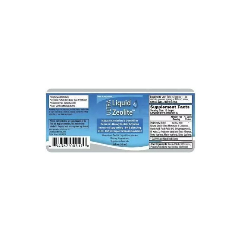 3 Extra Strength Liquified Zeolite Liquid Natural Detox - PURE