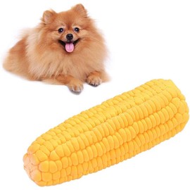 Jinshining Yellow Pet Dog Puppy Latex Corn Shape Squeaky Bite-Resistant Interactive Play Chew Toy Pet Supplies Dog Toy Corn, Corn Toy,Dog Toys Aggressive Chewers for Small/Medium/Large Dog