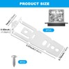 2pcs WD01X27759 Dishwasher Countertop Mounting Bracket with Screws, Adjustable Under