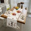 Easter Table Runner, Tablecloth Easter with 4 Place Mats Easter,
