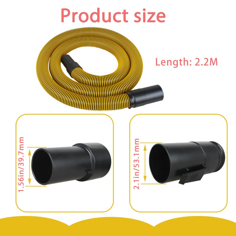 DXVA19-2500 Vacuum Hose Fits for Dewalt Vacuum Hose 1-7/8” x