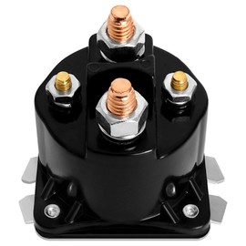 Bularie SAZ4201GJ Dump Trailer Solenoid Compatible with Prestolite Case Cat Trailer – Intermittent Duty Solenoid Relay Replace 7522 SAZ-4201ER KTI Unit 190107 (12 V 4 Terminal 100 Amp)