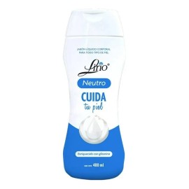 3 Pza Jabón Líquido Corporal Lirio Neutro Con Glicerina 400