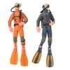 HANABASS 2 Pcs Miniature Adorable Simulated Scuba Diver Models Figurines