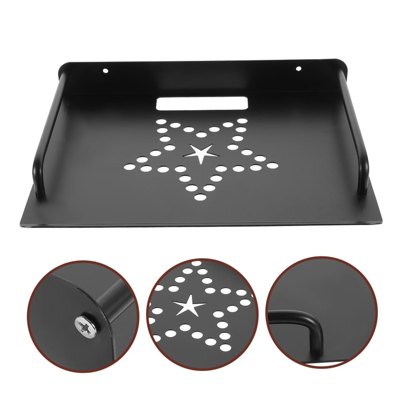 Operitacx Wall Mounted Projector Shelf Metal Router Rack for Easy