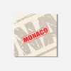 Unbranded Monaco Grunge 4'' X 4'' Square Wooden Coaster